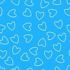 Heart seamless pattern. For prints, greeting cards, invitations for holiday, birthday, wedding, Valentine's day, party.