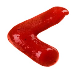Ketchup Less Than Sign Isolated