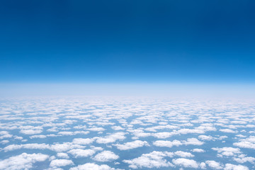Fototapeta na wymiar Skyscape viewed from airplane