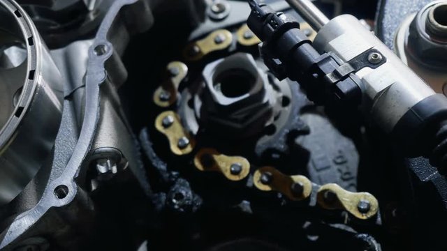 Steel parts of motorcycle