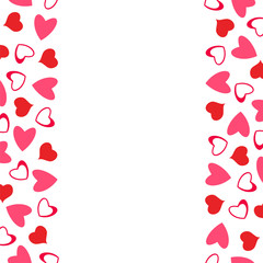 abstract love design of hearts. For greeting cards, invitations Valentine's day, wedding, birthday, party,celebration .