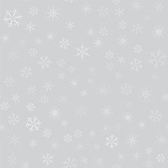 abstract seamless pattern of snowflakes. Christmas background for design of posters, postcards, invitation for the new year.