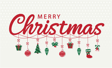Fototapeta na wymiar Merry Christmas greeting card or background. vector illustration.
