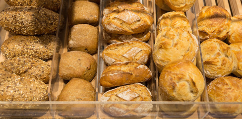 Assortment of baked bread