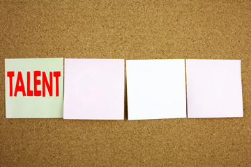 Conceptual hand writing text caption inspiration showing Talent Business concept for Capability...