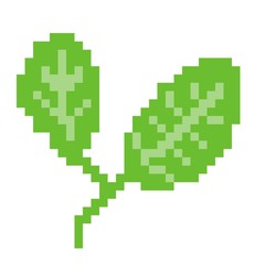 plant pixel art icon simple