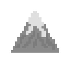 mountain pixel art icon