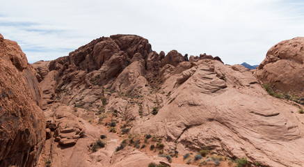 Valley Of Fire - National State Park in Desert Near Las Vegas, Nevada USA