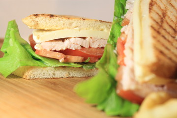 sandwich with chicken breast