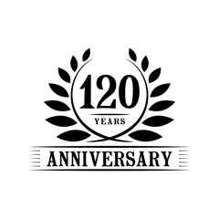 120 years anniversary logo template. 
