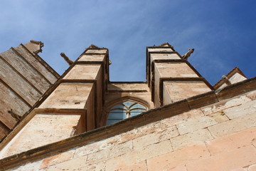 Strebepfeiler an der Kathedrale von Palma de Mallorca
