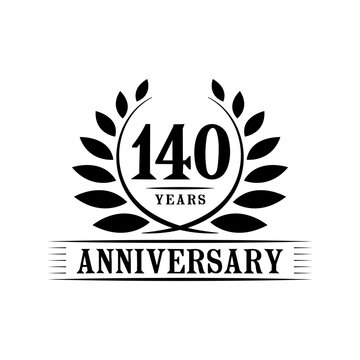 140 years anniversary logo template. 
