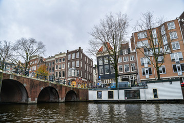 Beautiful view of Amsterdam City, Netherlands