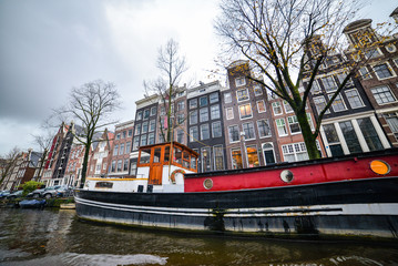 Beautiful view of Amsterdam City, Netherlands