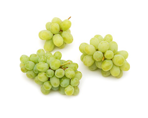 Grapes on white background
