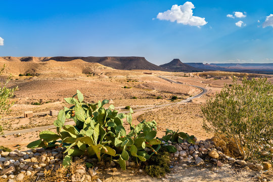 Landscape near Doiret village in South Tunisia