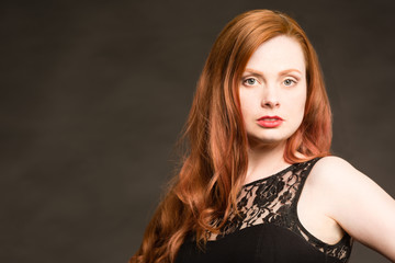 Naklejka premium Modern Redhead Model