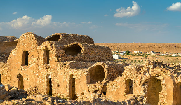Ksar Ouled Debbab, a fortified village near Tataouine, Southern Tunisia
