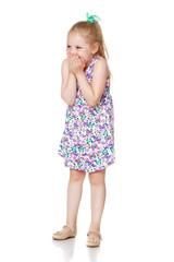 Surprised little girl