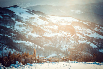 Beautiful landscape of Tara mountain in Serbia