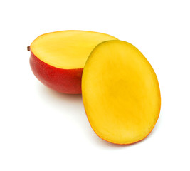 Naklejka na ściany i meble Mango fruit isolated on white background