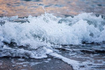 closeup shoot of the wave