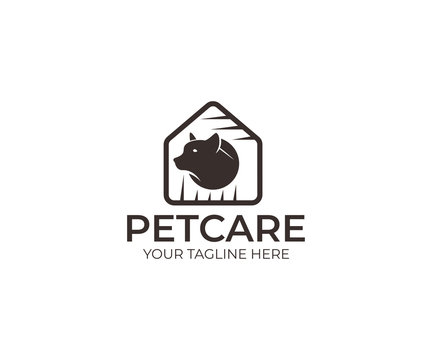 Dog Care Logo Template. Pet Vector Design. Animal Illustration