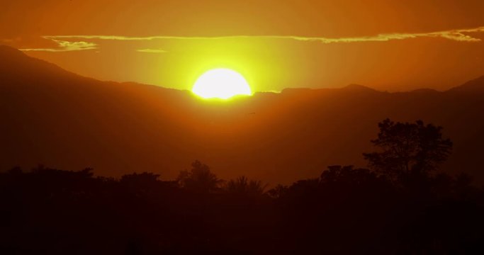 Sunrise on the mountain.  
