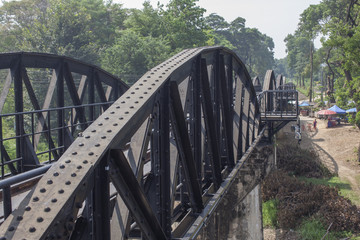 Fototapeta na wymiar Die Brücke über den River Kwai