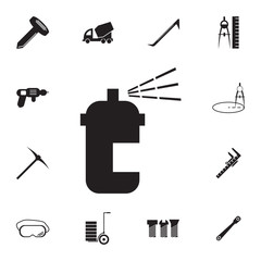 Fototapeta premium paint spray icon. Set of construction tools icons. Web Icons Premium quality graphic design. Signs, outline symbols collection, simple icons for websites, web design, mobile app