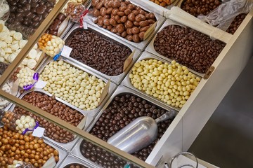 Sweets, candies at a shop