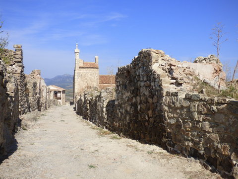 Moya en Cuenca. Villa historica de Castilla la Mancha (España)