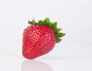 Fresh strawberries on background