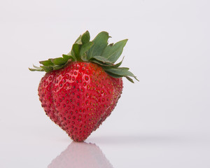 Fresh strawberries on background