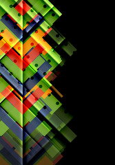 Color arrows on black background