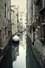 Vintage Quiet Venice Canal