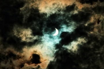 Fototapeta na wymiar Fantasy Solar Eclipse