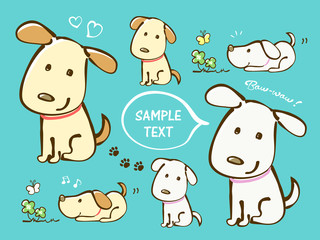 犬　かわいい　イラスト