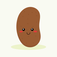 cute potato vector