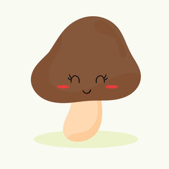 cute mushroom vector