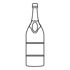Champagne bottle icon