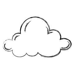 cloud sky isolated icon