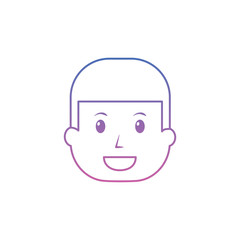 Fototapeta premium smiling face man business person vector illustration