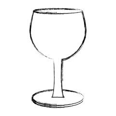 Glass cup isolated