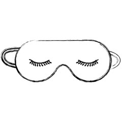 sleeping mask isolated icon