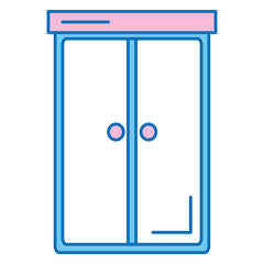 closet bedroom isolated icon