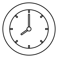 time clock isolated icon