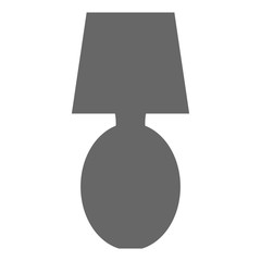 bedroom lamp isolated icon