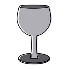 Glass cup isolated