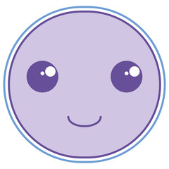 moon kawaii character isolated icon